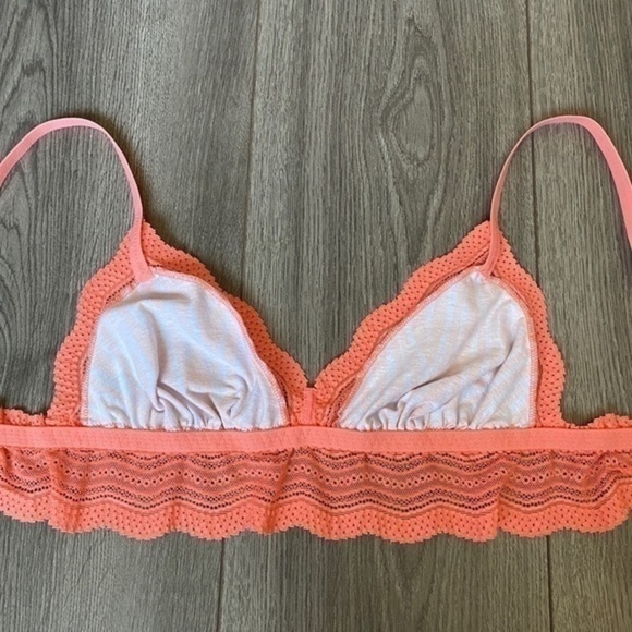 Cosabella Dolce Prt Cotton Bralette In Zebra Icy Violet / Coral Breeze Sz Large - Picture 13 of 16